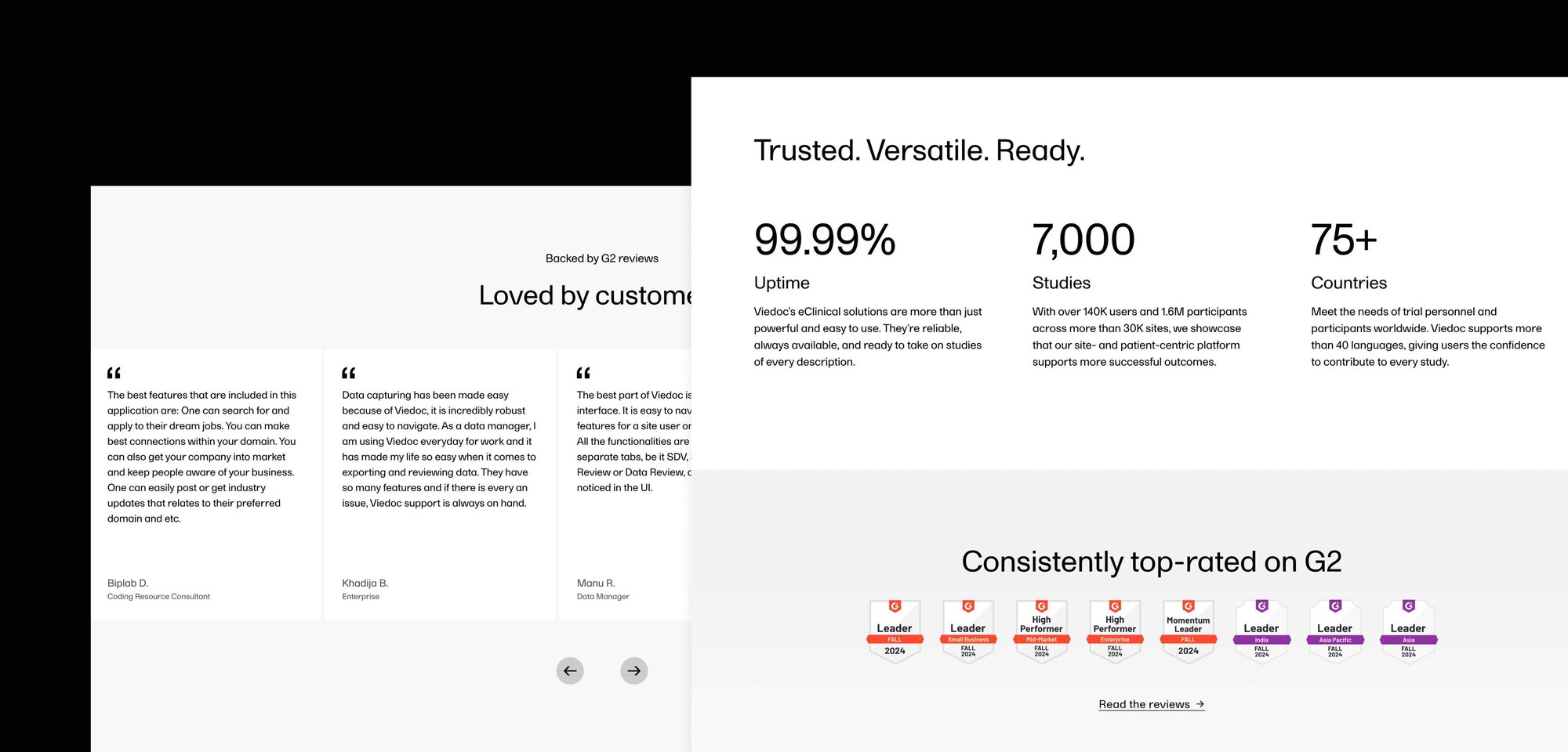 Stats, accreditations and testimonials modules