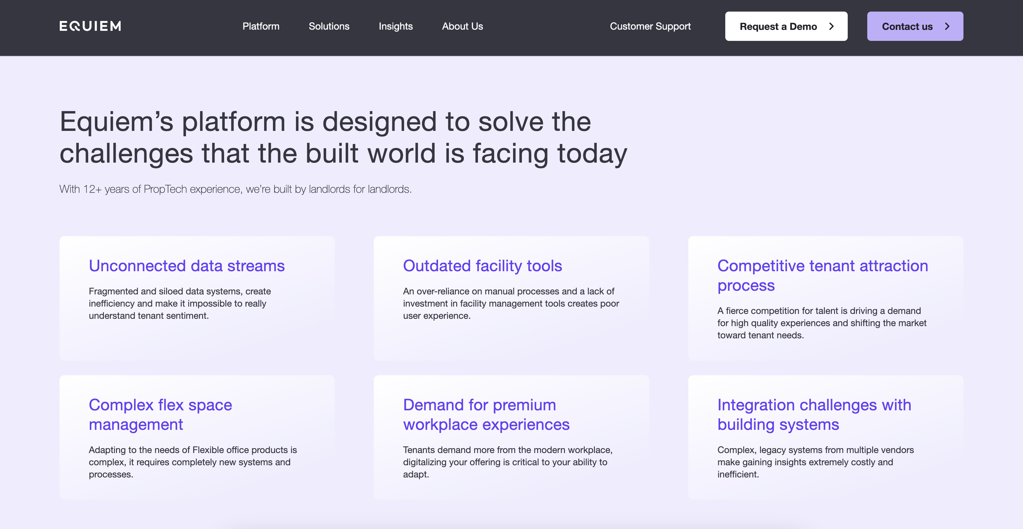 equiem saas product page copy